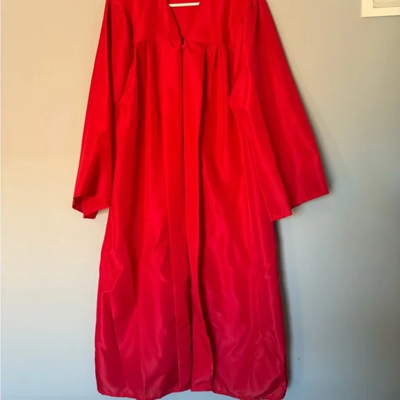 Red Graduation Robe - Picture 1 of 4